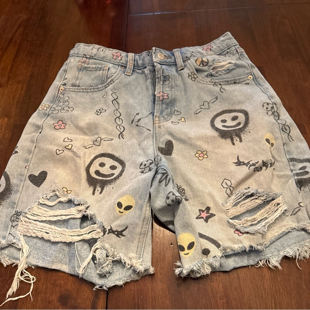 Wild Fable Light Blue Denim Shorts size 6